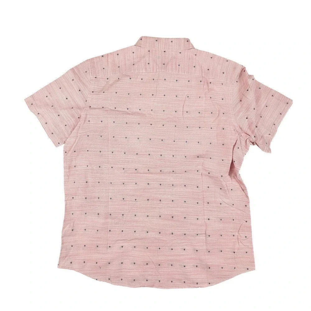 Banana Republic Standard Fit Pink‎ Anchor Print 1/2 Button Polo Men's Size XL